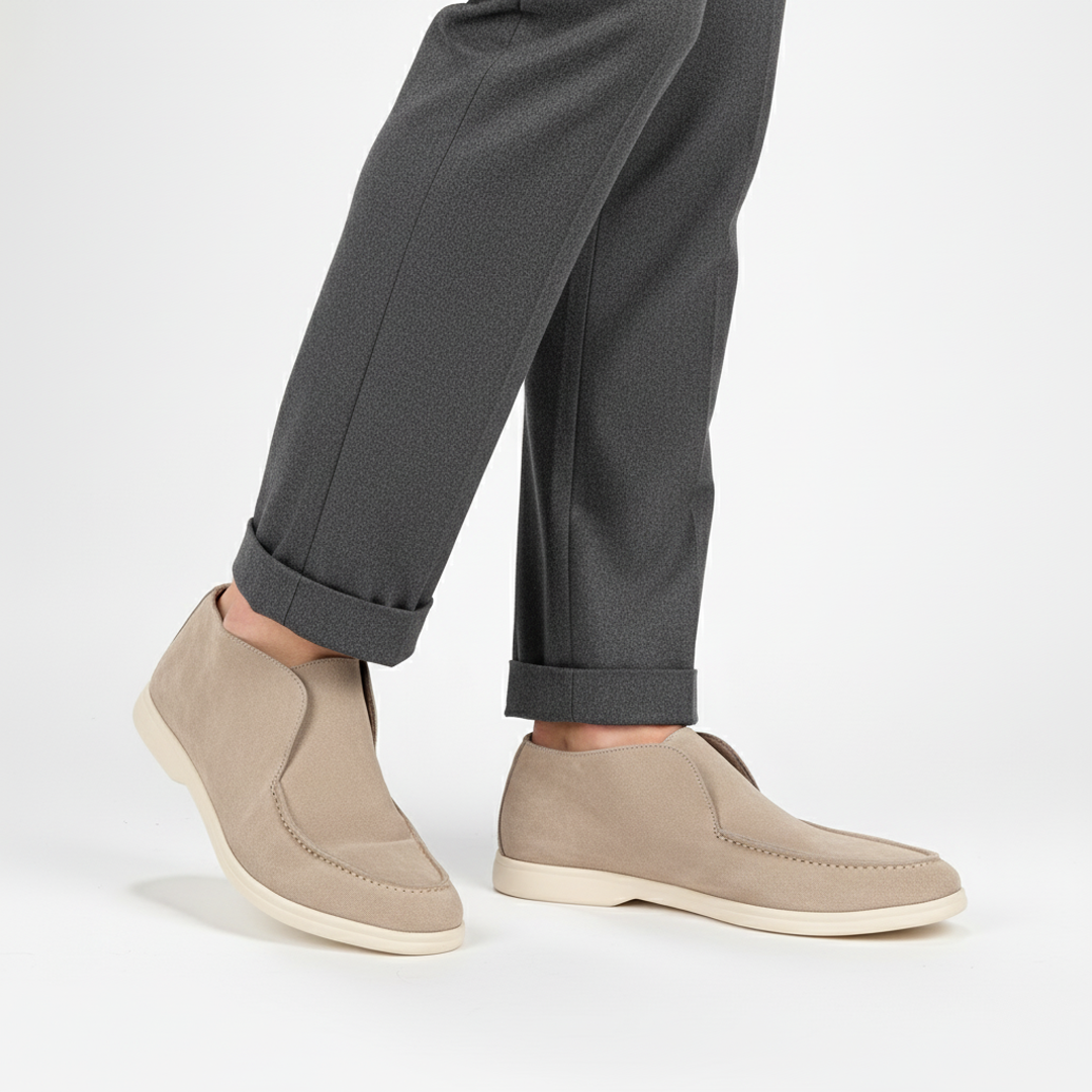 High Suede Loafers