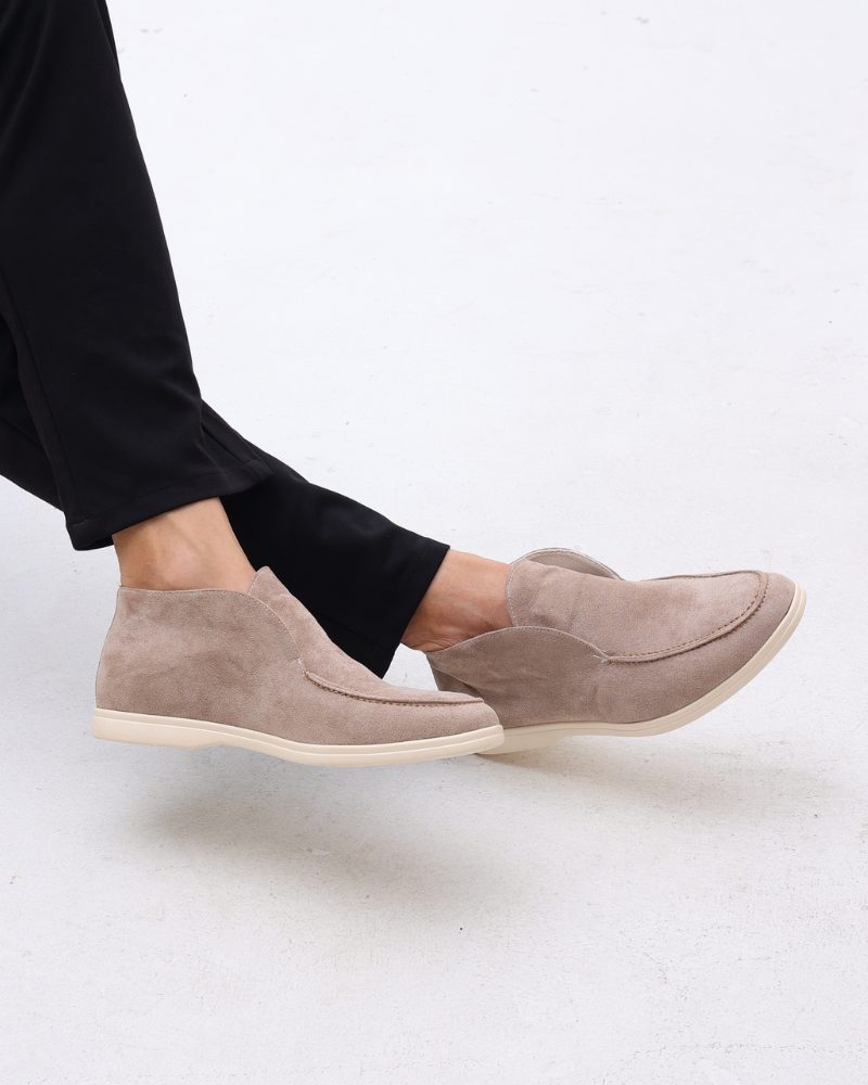 Hohe Wildleder Slipper