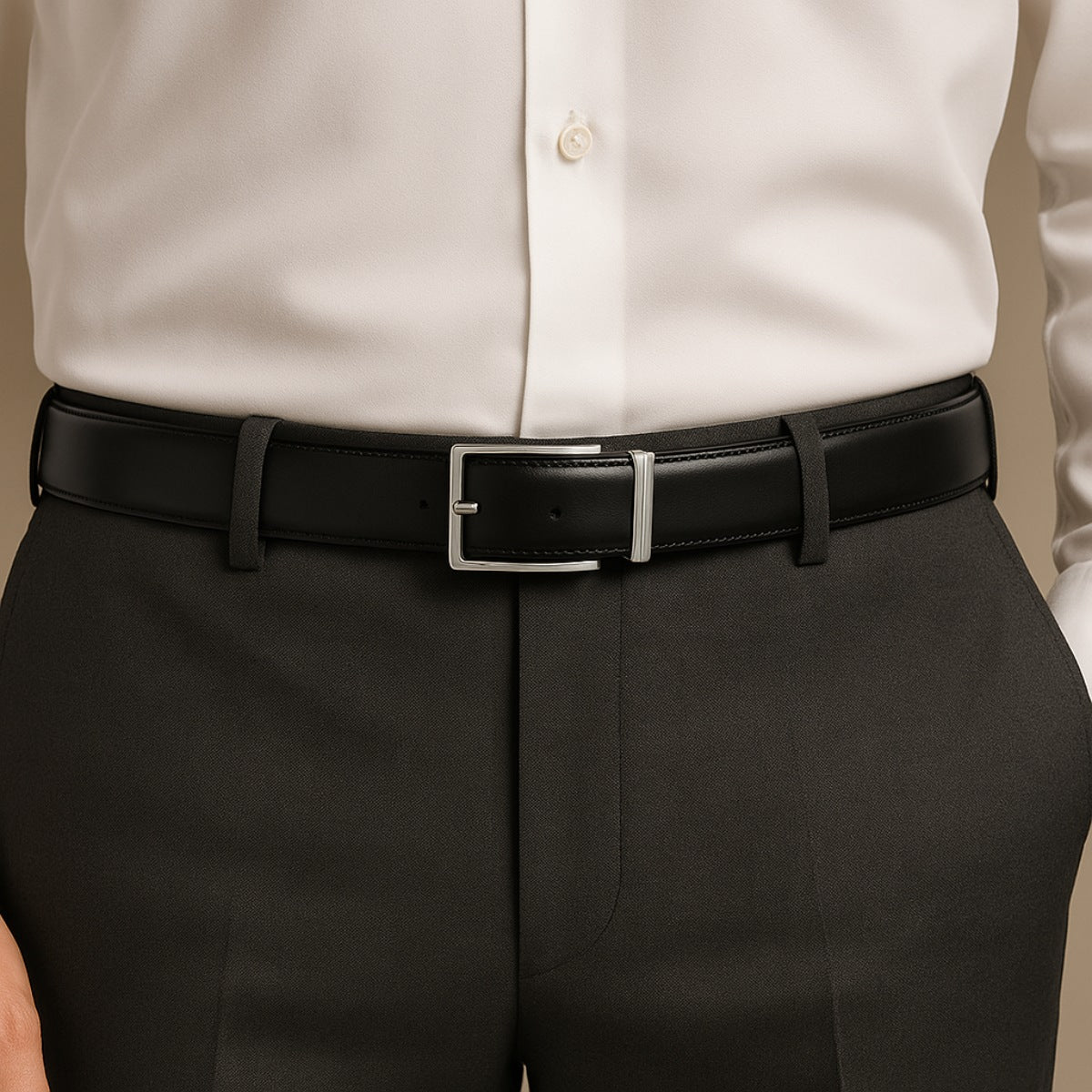 Men’s Leather Dress Belt – Executive